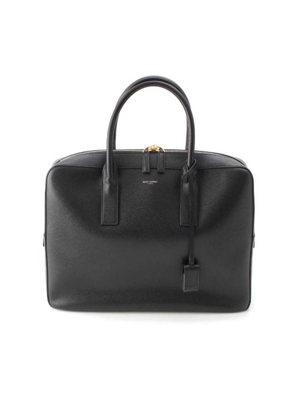 Saint Laurent la Chic Museum Leather Business Tote Black